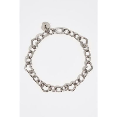 BIMBA Y LOLA BIMBA Y LOLA Heart Logo Metal Chain Necklace