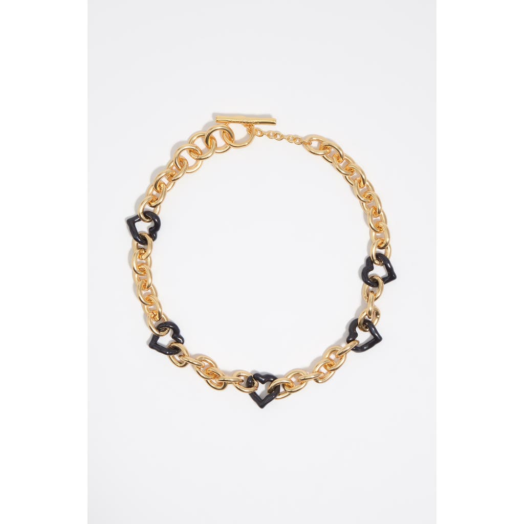 BIMBA Y LOLA BIMBA Y LOLA Heart Necklace With Texture And Enamel