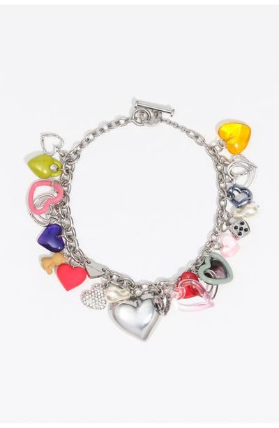 BIMBA Y LOLA BIMBA Y LOLA Hearts Multicharm Necklace