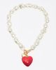 BIMBA Y LOLA BIMBA Y LOLA Irregular Pearl Heart Necklace - 1