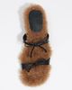 BIMBA Y LOLA BIMBA Y LOLA Leather Fur Heeled Sandal with Bows - 5