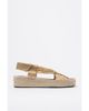 BIMBA Y LOLA BIMBA Y LOLA Leather Jute Wedge Sandal - 1