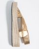BIMBA Y LOLA BIMBA Y LOLA Leather Jute Wedge Sandal - 4