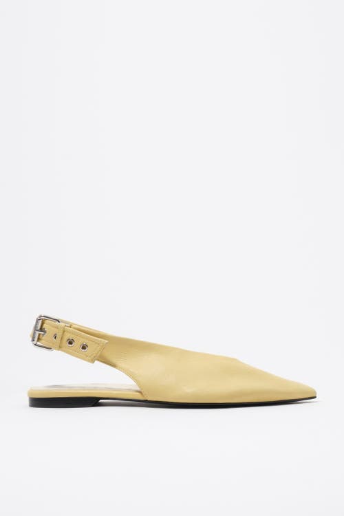 BIMBA Y LOLA BIMBA Y LOLA Leather Slingback Pointed Toe Ballerina