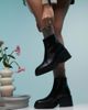 Bimba Y Lola BIMBA Y LOLA low heel ankle boots in black - 4