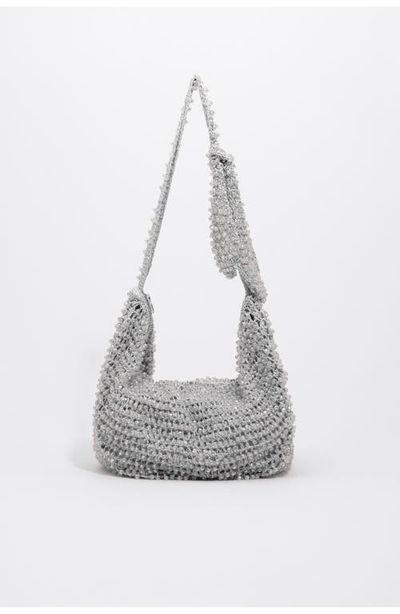 BIMBA Y LOLA BIMBA Y LOLA Medium Crochet Beaded Shoulder Bag