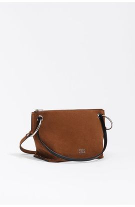 BIMBA Y LOLA BIMBA Y LOLA Medium Suede Trapecio Bag