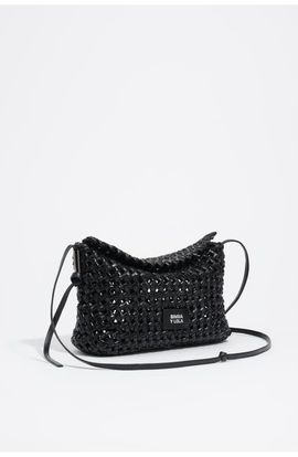 BIMBA Y LOLA BIMBA Y LOLA Mini Braided Leather Shoulder Bag