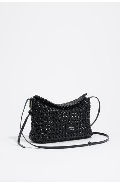 BIMBA Y LOLA BIMBA Y LOLA Mini Braided Leather Shoulder Bag