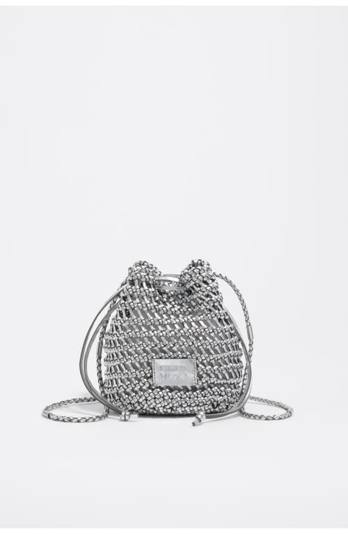 BIMBA Y LOLA BIMBA Y LOLA Mini Plaited Crochet Leather Bag