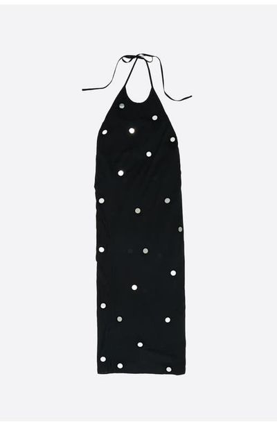 BIMBA Y LOLA BIMBA Y LOLA Mirrored Halter-Neck Sarong Dress
