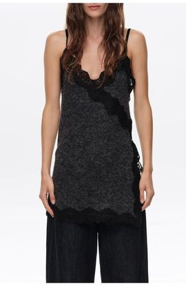 BIMBA Y LOLA BIMBA Y LOLA Mohair Lace Trim Top