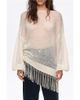 BIMBA Y LOLA BIMBA Y LOLA Mohair Sweater with Fringe Hem - 1