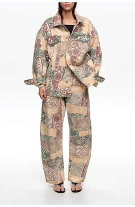 BIMBA Y LOLA BIMBA Y LOLA Oversize Print Denim Jacket
