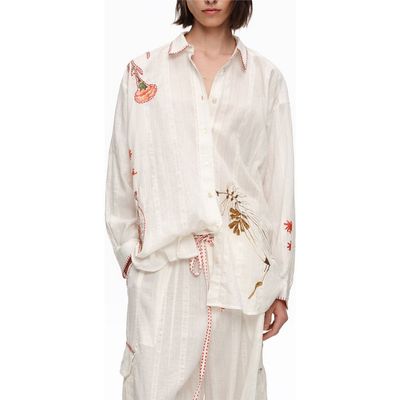 BIMBA Y LOLA BIMBA Y LOLA Patchwork Cotton Long Shirt