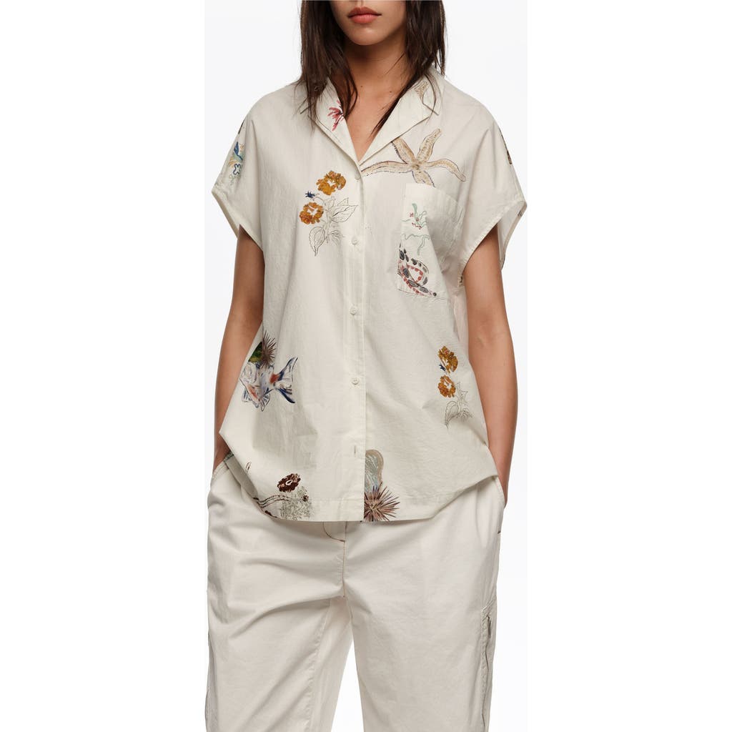 BIMBA Y LOLA BIMBA Y LOLA Seabed Cotton Cape Shirt