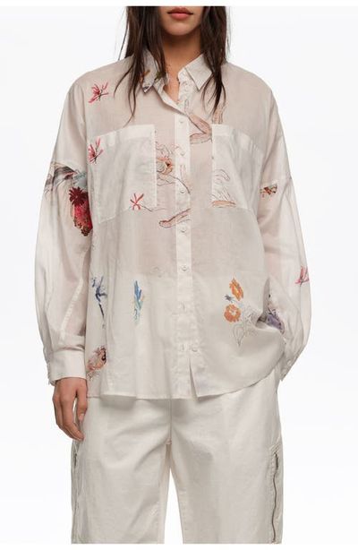BIMBA Y LOLA BIMBA Y LOLA Seabed Cotton Oversize Shirt