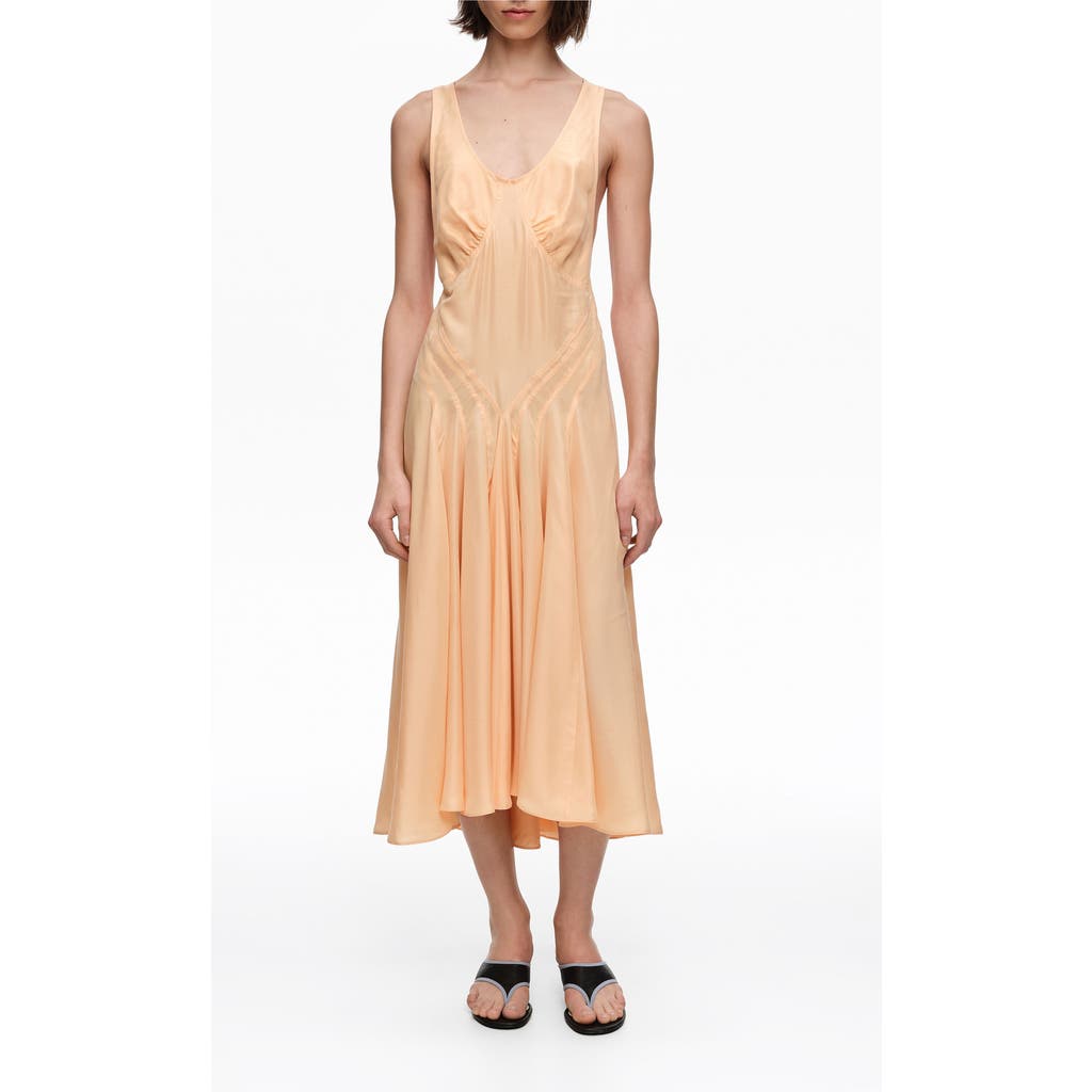 BIMBA Y LOLA BIMBA Y LOLA Silk Cross-Back Midi Dress