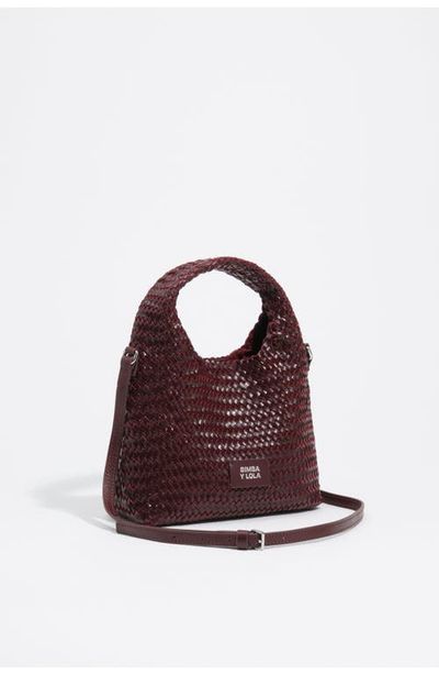 BIMBA Y LOLA BIMBA Y LOLA Small Plaited Leather Paper Bag