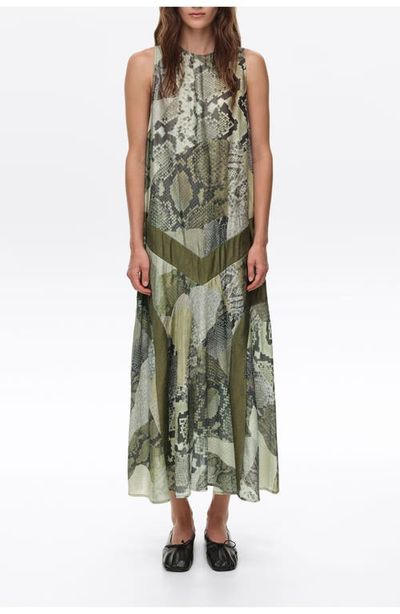 BIMBA Y LOLA BIMBA Y LOLA Snake Patchwork A-line Dress