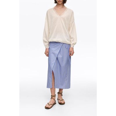 BIMBA Y LOLA BIMBA Y LOLA Straight Striped Sarong Skirt