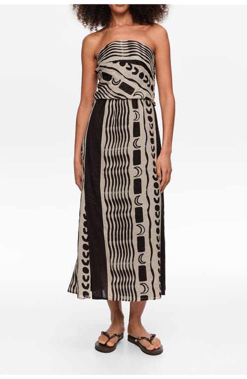 BIMBA Y LOLA BIMBA Y LOLA Strapless Moon Stripes Dress