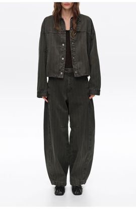 BIMBA Y LOLA BIMBA Y LOLA Striped Oversize Denim Jacket