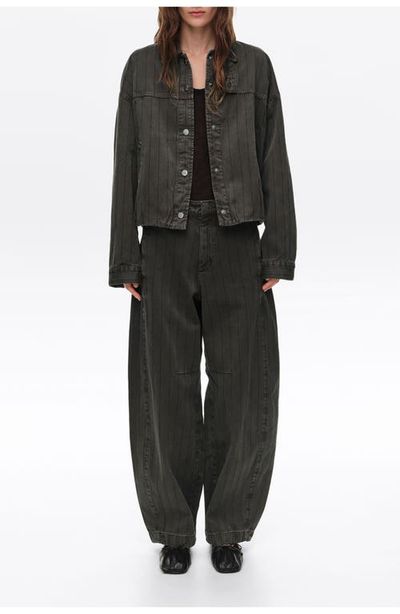 BIMBA Y LOLA BIMBA Y LOLA Striped Oversize Denim Jacket