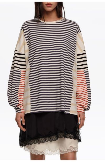 BIMBA Y LOLA BIMBA Y LOLA Striped Oversize T-Shirt