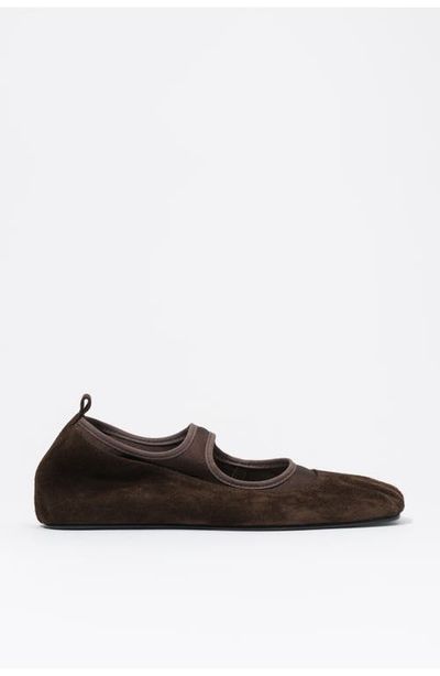 BIMBA Y LOLA BIMBA Y LOLA Suede Tricot Ballerina Flats