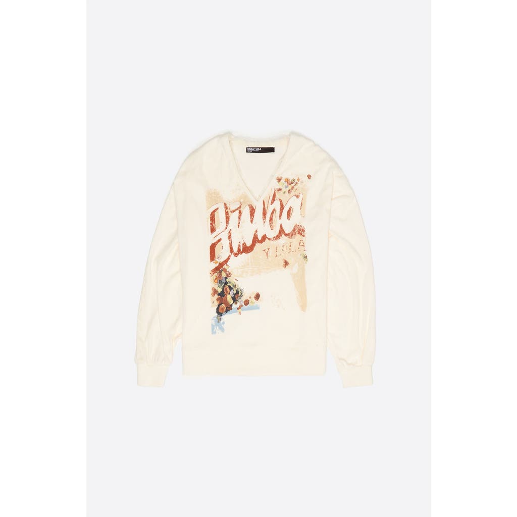 BIMBA Y LOLA BIMBA Y LOLA Toweling V-Neck Sweatshirt
