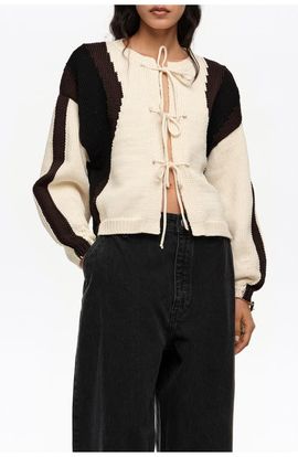 BIMBA Y LOLA BIMBA Y LOLA Tricolor Tie Cardigan