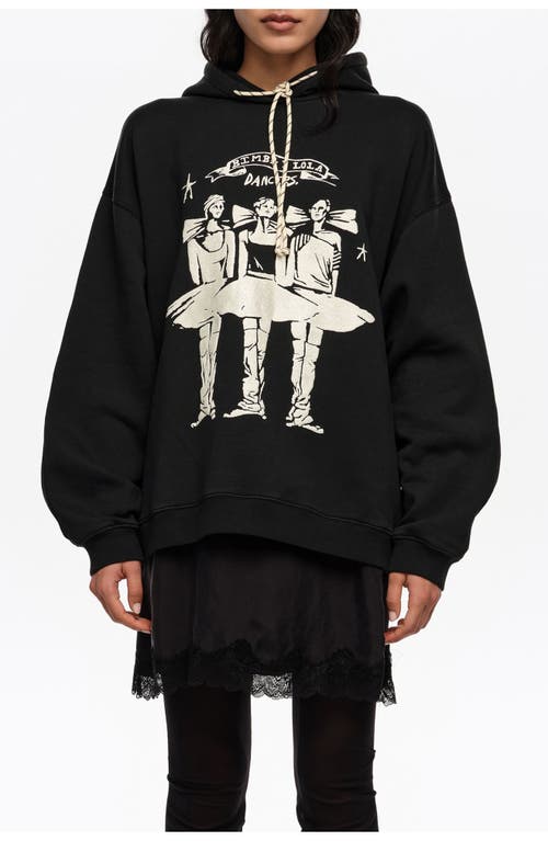 BIMBA Y LOLA BIMBA Y LOLA Washed Dancers Logo Hooded Sweatshirt