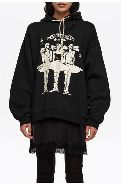 BIMBA Y LOLA BIMBA Y LOLA Washed Dancers Logo Hooded Sweatshirt