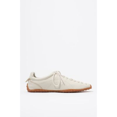 BIMBA Y LOLA BIMBA Y LOLA White Leather 13 11 Lace-Up Sneaker