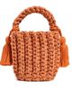Binge Knitting Binge Knitting Amalfi Mini Bucket Bag Tangerine One - 1