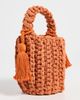 Binge Knitting Binge Knitting Amalfi Mini Bucket Bag Tangerine One - 4