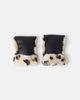 Binibamba Binibamba Buggy leopard-print shearling mittens - 1