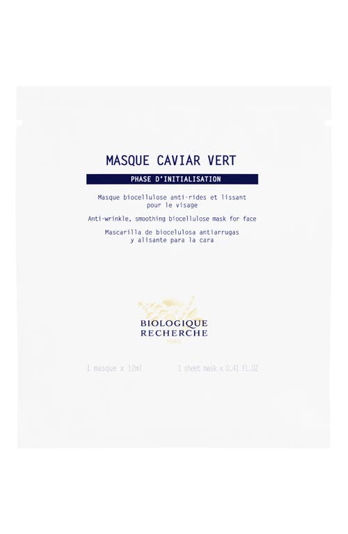 Biologique Recherche Biologique Recherche Masque Caviar Vert Anti-Wrinkle Smoothing Biocellulose Sheet Mask 