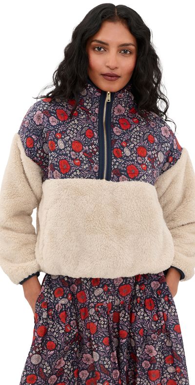 Birds of Paradis Birds of Paradis Casey Quarter Zip Pullover Atelier Garden