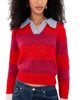 Birds of Paradis Birds of Paradis Red Stripe Parker Polo Sweater Red Stripe - 1