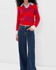 Birds of Paradis Birds of Paradis Red Stripe Parker Polo Sweater Red Stripe - 5