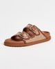 Birkenstock 1774 Birkenstock 1774 Arizona Framed Raffia 1774 Slides Ginger Brown Raffia - 2