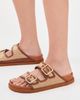 Birkenstock 1774 Birkenstock 1774 Arizona Framed Raffia 1774 Slides Ginger Brown Raffia - 3