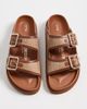 Birkenstock 1774 Birkenstock 1774 Arizona Framed Raffia 1774 Slides Ginger Brown Raffia - 5
