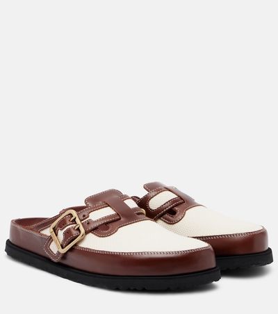 Birkenstock 1774 Birkenstock 1774 Boston leather-trimmed woven clogs