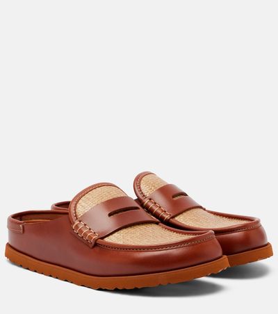 Birkenstock 1774 Birkenstock 1774 Naples leather-trimmed woven mules