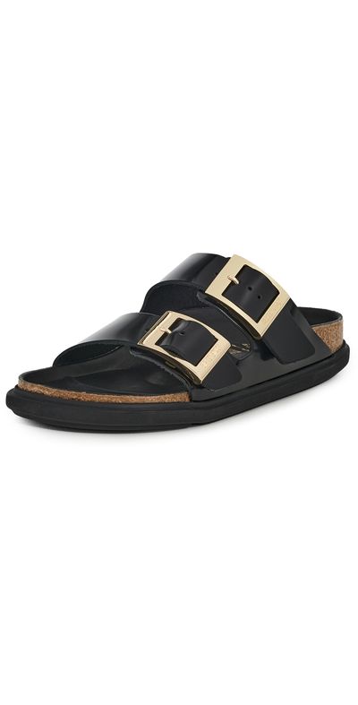 Birkenstock Birkenstock Arizona Droplet High Shine Sandals Black
