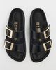 Birkenstock Birkenstock Arizona Droplet High Shine Sandals Black - 5