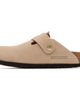 Birkenstock Birkenstock Beige Narrow Boston Big Buckle Nubuck Leather Loafers - 3